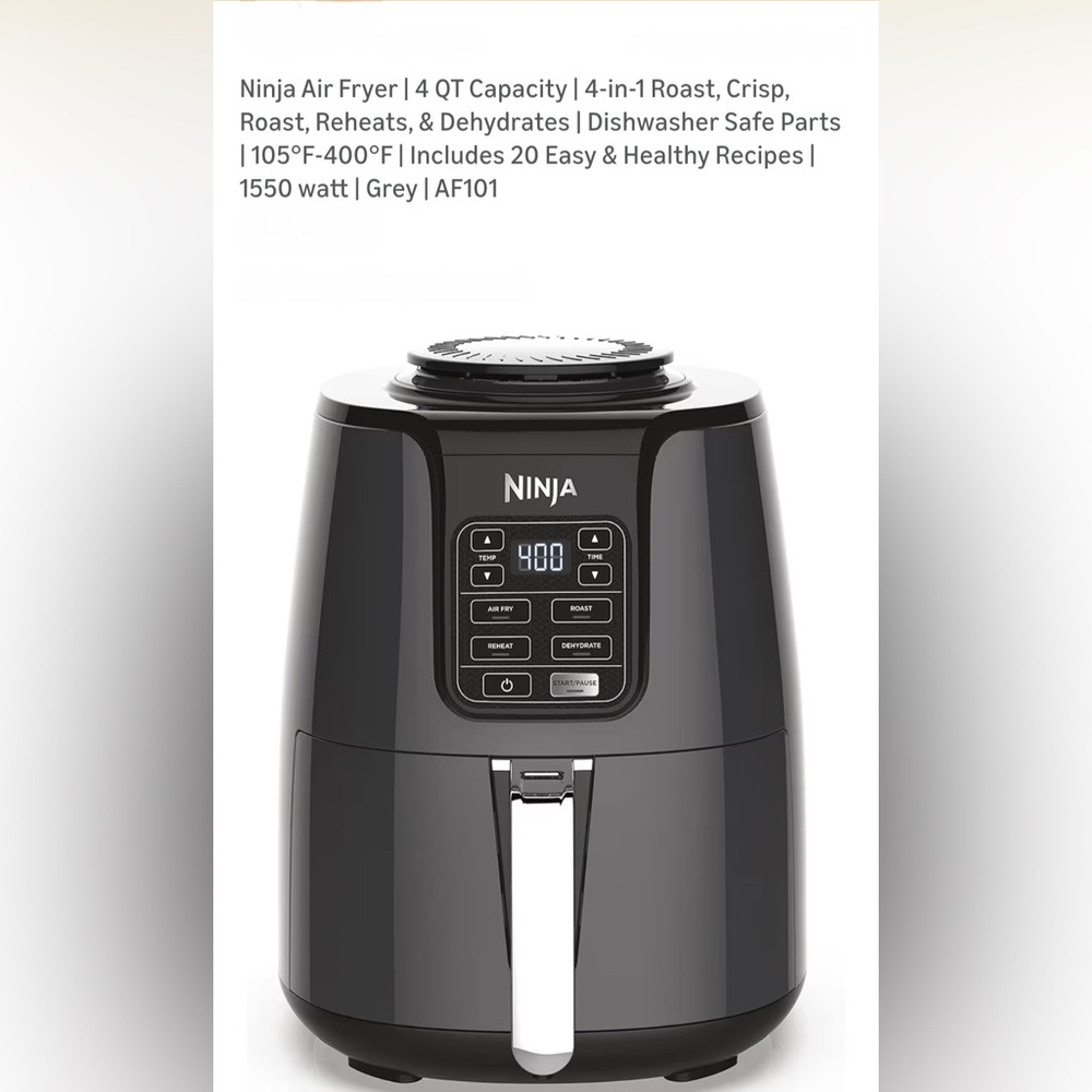 Ninja Air Fryer | 4 QT Capacity | 4-in-1 Roast